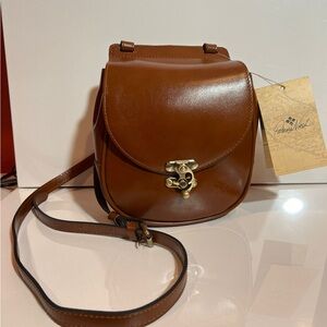 New Patricia Nash Rocca Saddle Crossbody Purse Retail $169